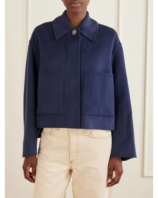 Joseph Blue Kalaa Wool And Silk-Blend Jacket