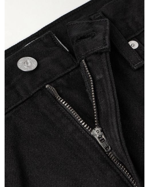 Citizens of Humanity Black Miro Long Mid-Rise Barrel-Leg Jeans
