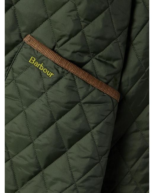 Barbour Green Liddesdale Cotton Corduroy-Trimmed Padded Quilted Shell Jacket
