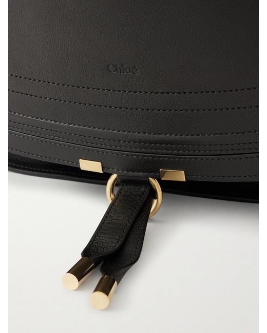 Chloé Black Marcie Leather Tote