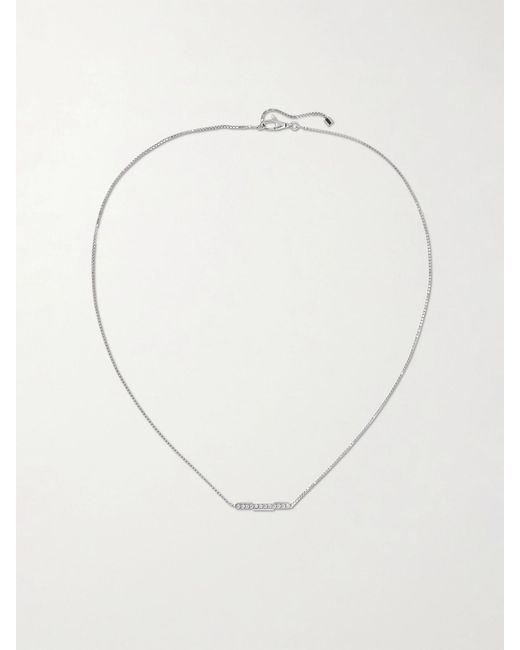 Gucci White Link To Love 18-karat Gold Necklace