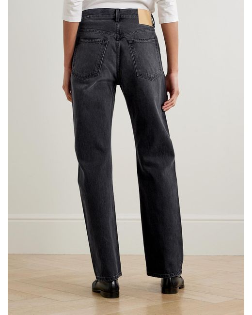 B Sides Gray Tilda Mid-Rise Straight-Leg Jeans