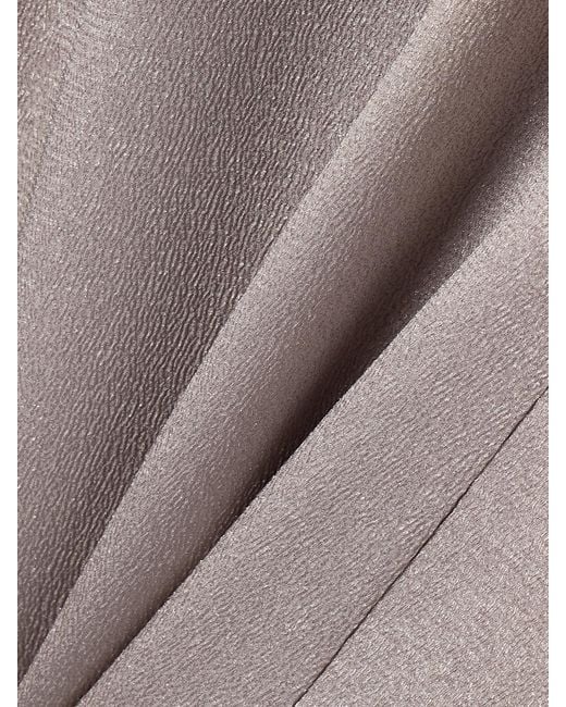 FFORME Gray Iris Metallic Cloqué Maxi Dress