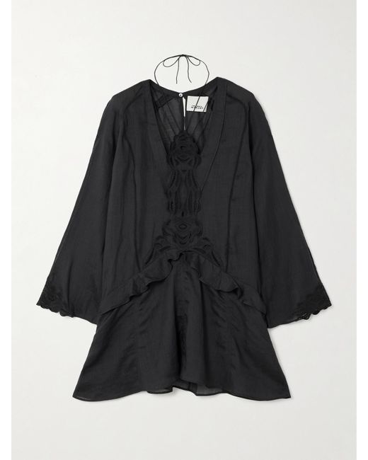 sachin and babi light blue dress Isabel Marant Etoile Black Cotton Embroidered Dress Size 38 FR