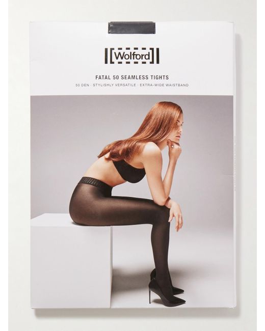Wolford Black Fatal 50 Denier Tights