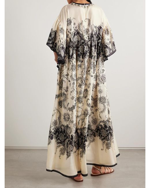 Zimmermann Multicolor Rhiannon Paisley-Print Silk Maxi Dress