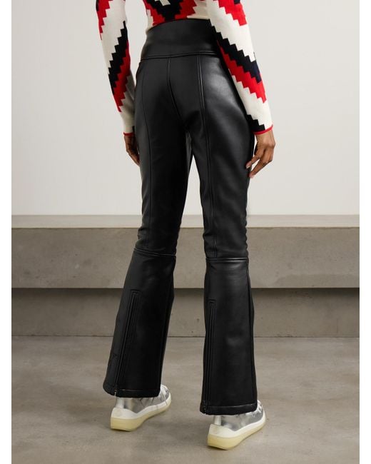 Perfect Moment Black Aurora Ausgestellte, Hoch Sitzende Skihose Aus Kunstleder