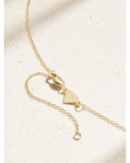 Alison Lou Natural Lover Kette Aus 14 Karat Mit Synthetischen Rubinen