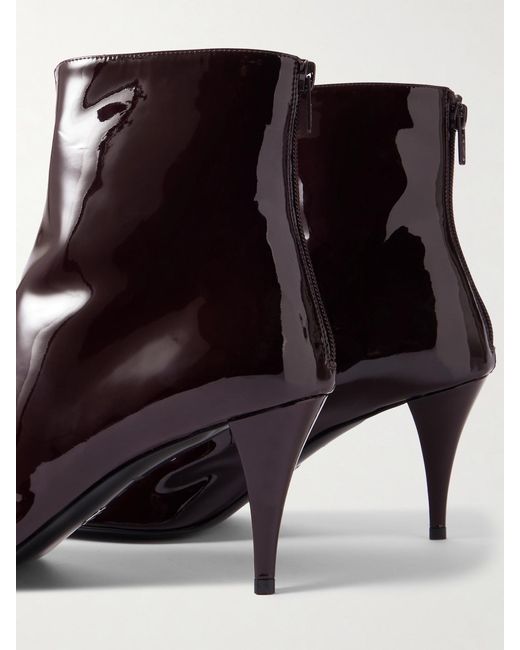 Proenza Schouler Black Glove Patent-Leather Ankle Boots