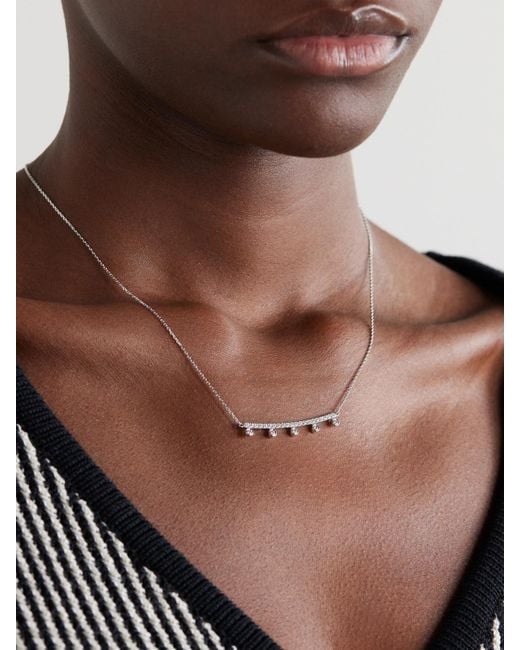 De Beers London Natural Dewdrop 18-Karat Diamond Necklace