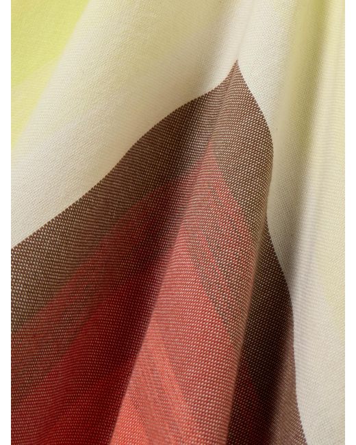 Marrakshi Life White Striped Gathered Cotton Maxi Dress