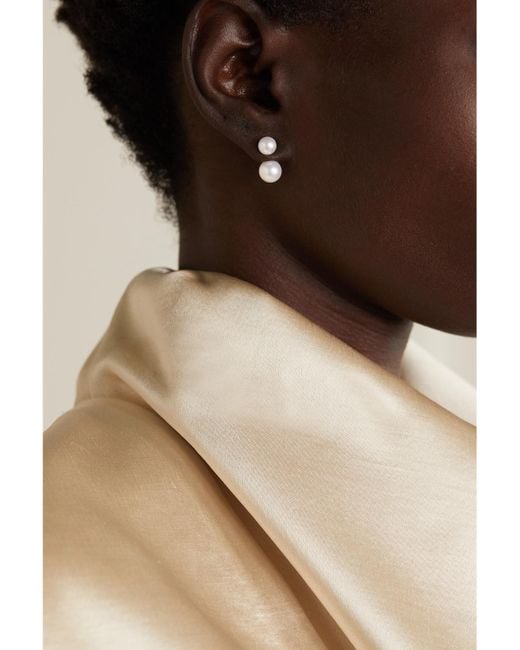 Mateo Natural 14-Karat Pearl Earrings