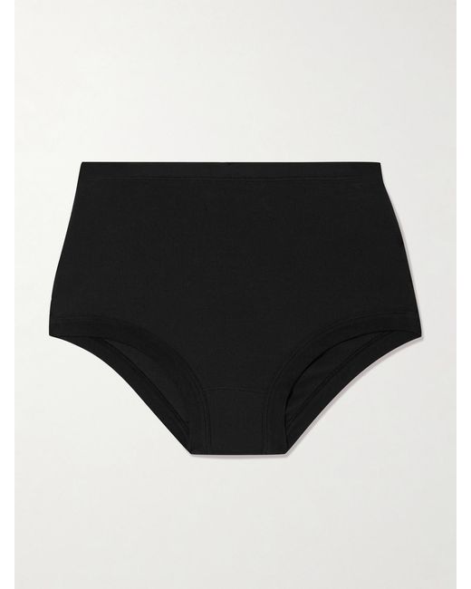 Calvin Klein Black Tyra Stretch-Cotton Briefs