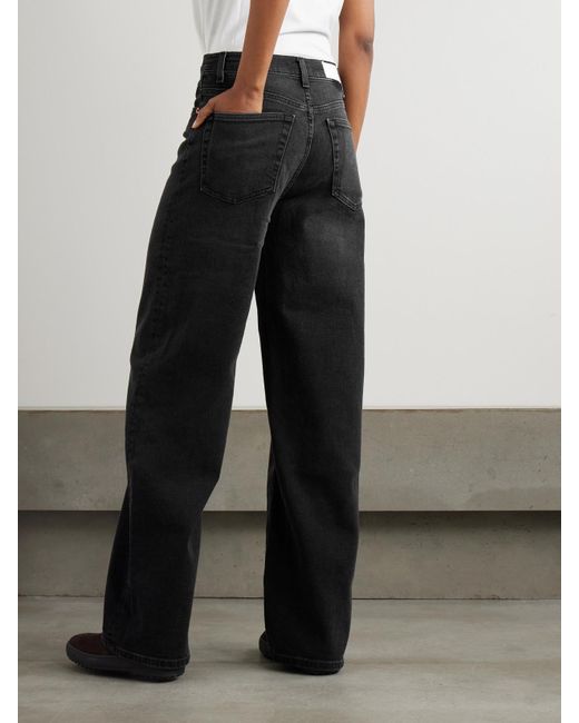 Re/done Blue The Marielou High-Rise Wide-Leg Jeans