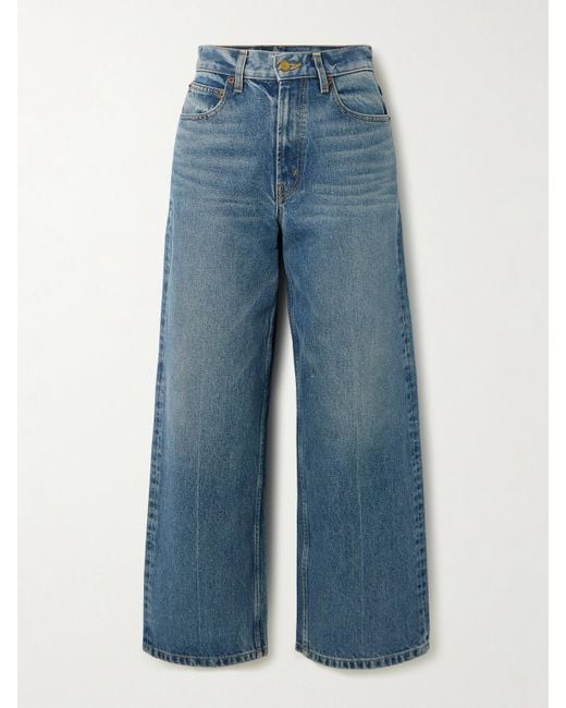 B Sides Blue Elissa High-Rise Wide-Leg Jeans