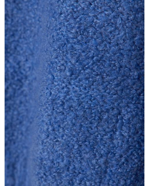 God's True Cashmere Blue Cloud Cashmere-Bouclé Sweater