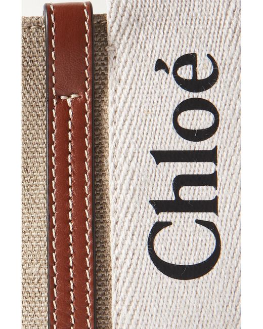 Chloé Natural Mini Woody Tote Bag