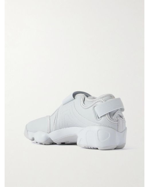 Nike White Air Rift Sneakers Aus Leder Mit Geteilter Kappe