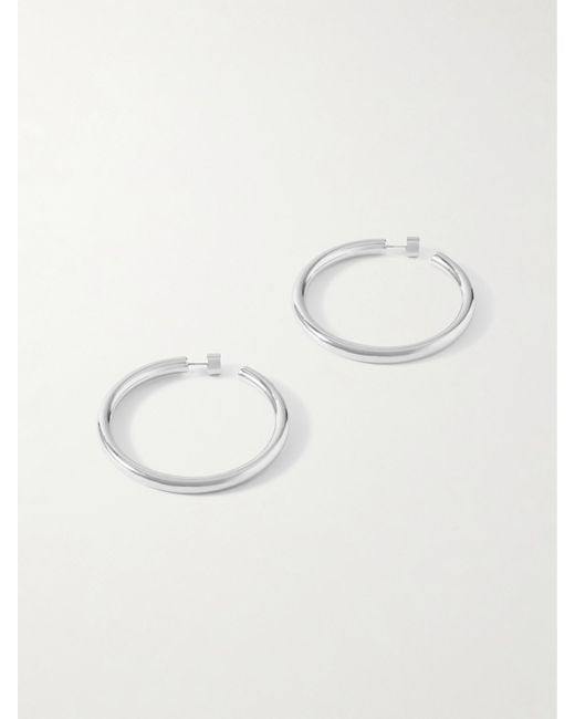 Jennifer Fisher Natural Natasha-Plated Hoop Earrings
