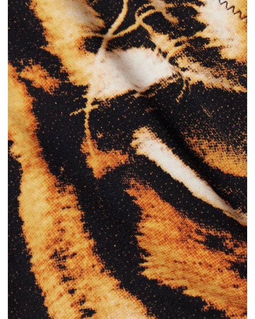 Skims Multicolor Roberto Cavalli Signature Swim Plunge Triangle Top