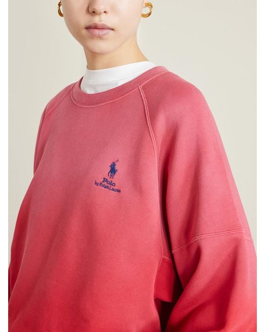 Polo Ralph Lauren Embroidered Cotton-Blend Jersey Sweatshirt