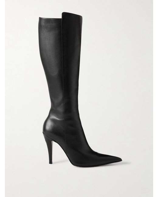 Bottes En Cuir Alexander McQueen en coloris Black
