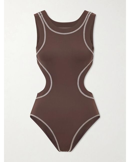 Staud Brown Dolce One Piece