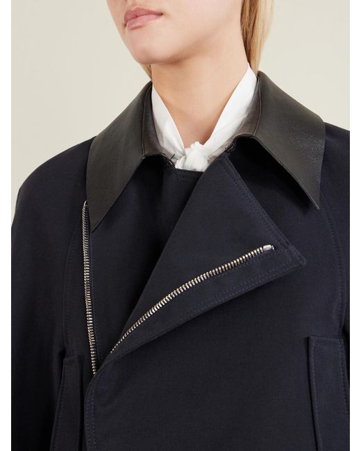 Givenchy Blue Cotton And Wool-Blend Gabardine Jacket