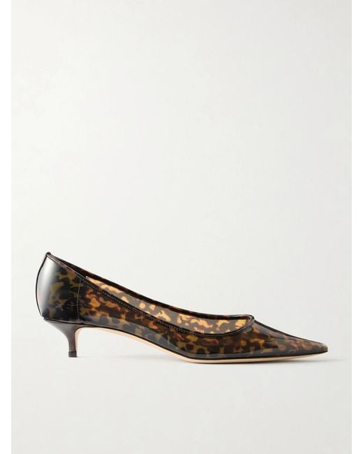 Jimmy Choo Multicolor Amelia 30 Animal-Print Pvc Pumps