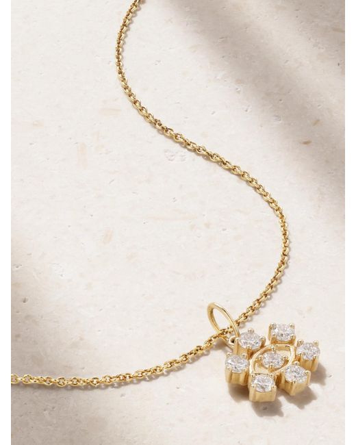 Sydney Evan Natural Small Eye 14-Karat Diamond Necklace