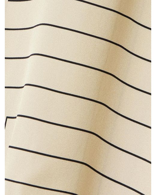 Joseph Natural Athena Striped Silk-Blend Satin Shirt