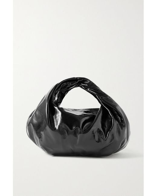 Dries Van Noten Twisted Patentleather Tote in Black Lyst