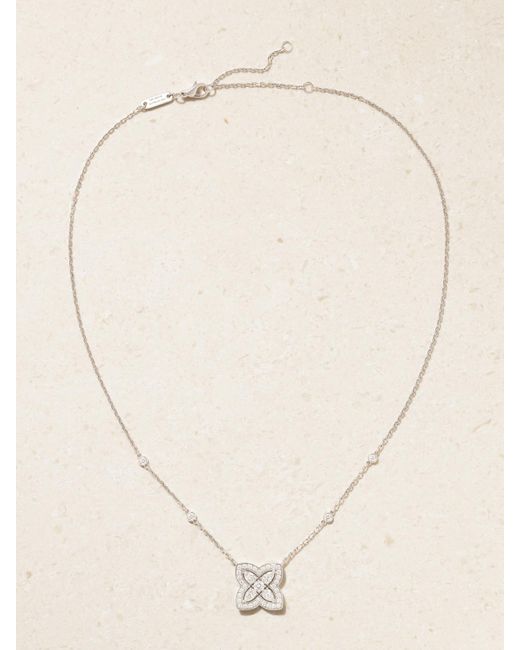 De Beers London Natural Lotus By De Beers 18-Karat Diamond Necklace