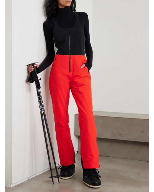 Aztech Mountain Red Top To Bottom Skihose Aus Stretch-Material