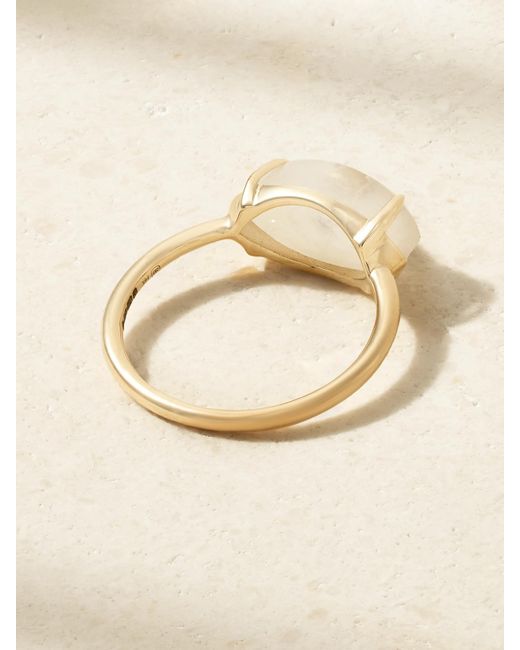 Sydney Evan Natural Evil Eye 14-Karat, Moonstone And Pearl Ring