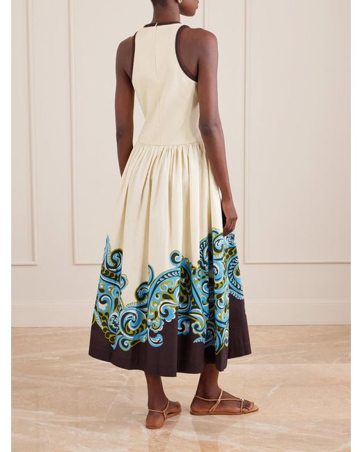 ALÉMAIS White Natalia Tank Organic Cotton-Poplin Midi Dress