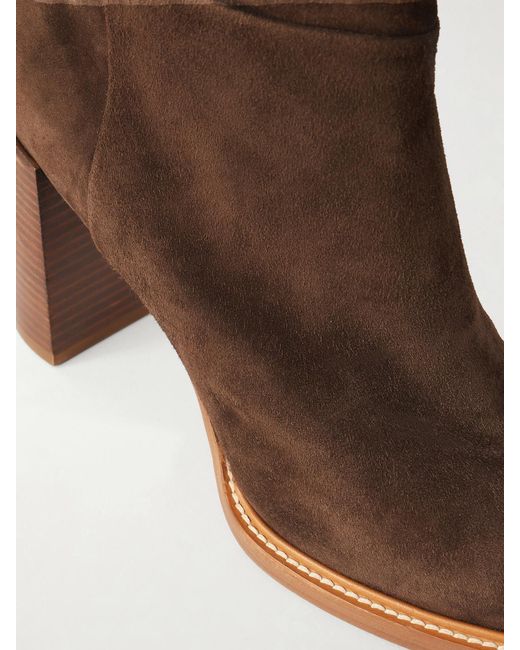 Gabriela Hearst Brown Bocca 75 Suede Boots