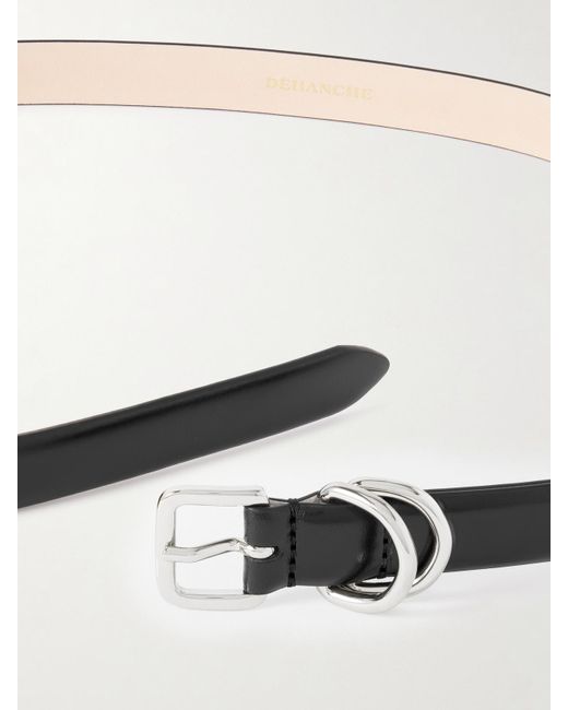 DEHANCHE Black Constance Leather Waist Belt