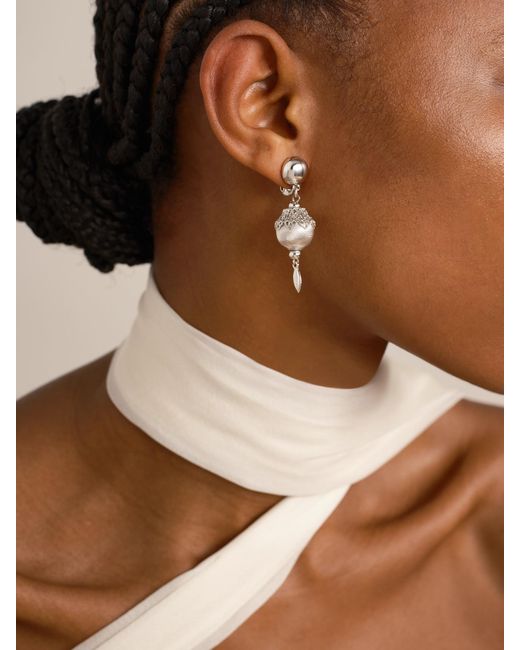 Susan Caplan Natural Monet-Plated Clip Earrings