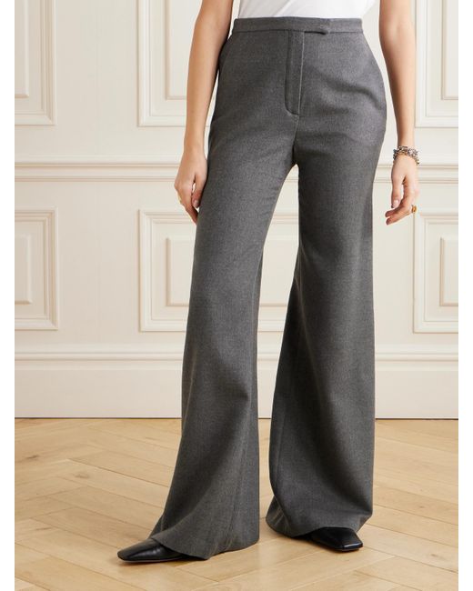 Loro Piana Gray Cashmere Flared Pants