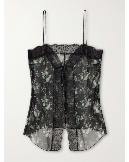 Dolce & Gabbana Black Silk And Cotton-Blend Top
