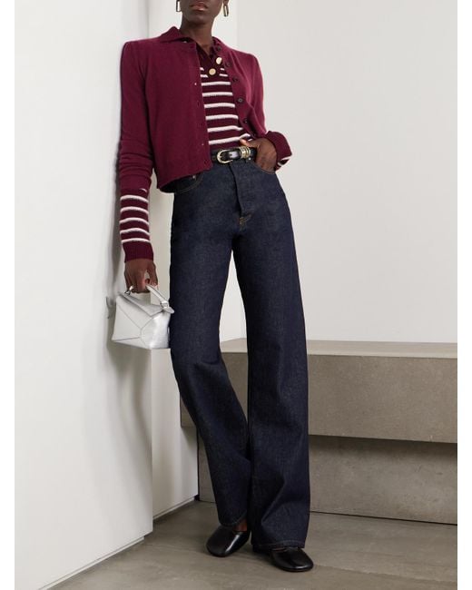Allude Red Cashmere Cardigan