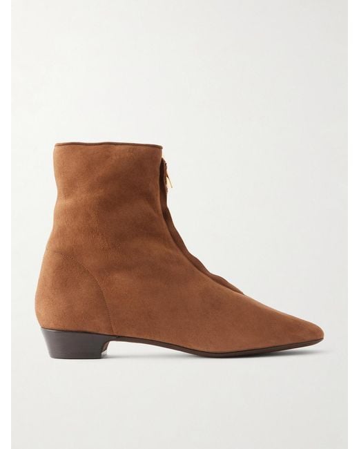 Herbert Levine Brown Easy Does It 25 Suede Ankle Boots