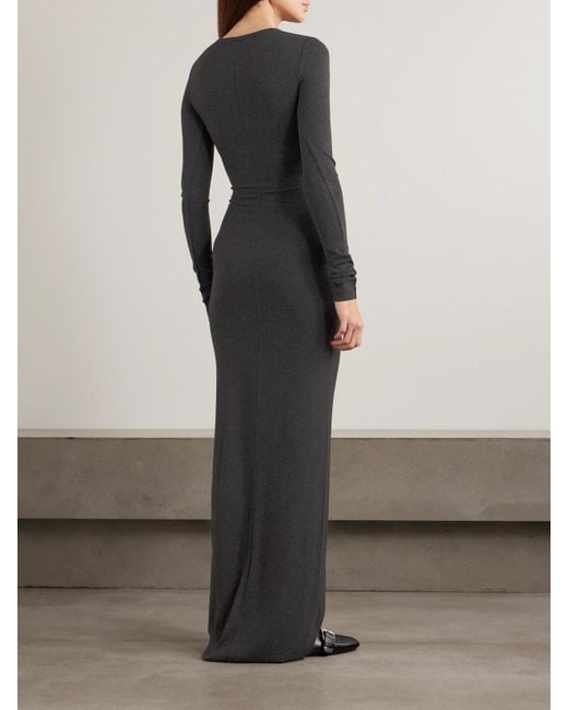 black tuxedo maxi dress Strapless Long Black Tuxedo Prom Dress A24228 Black/Black / 2