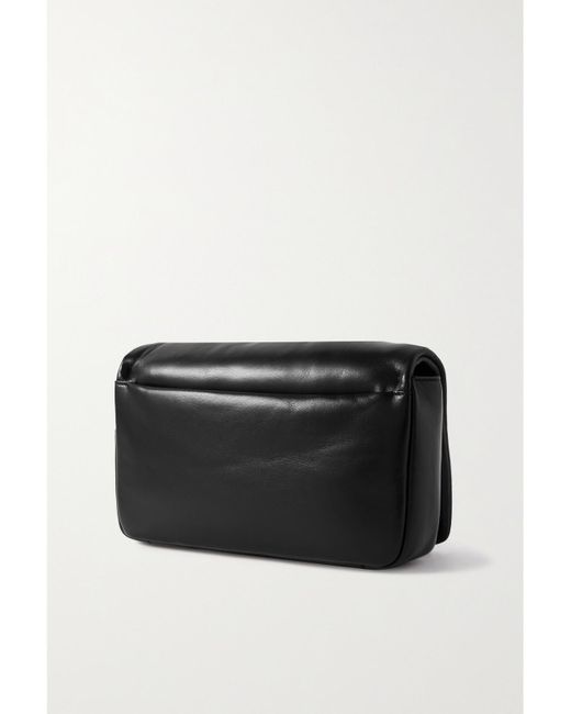 Roger Vivier Black Vic' Choc Me Padded Leather Shoulder Bag
