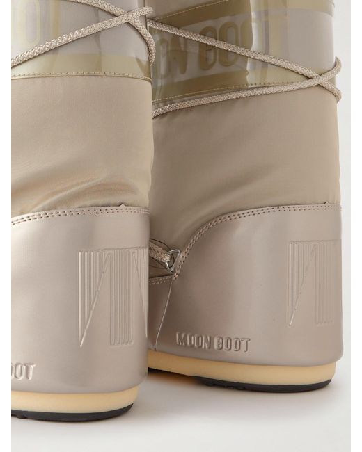 Moon Boot Natural Icon Glance Shell And Pvc Snow Boots