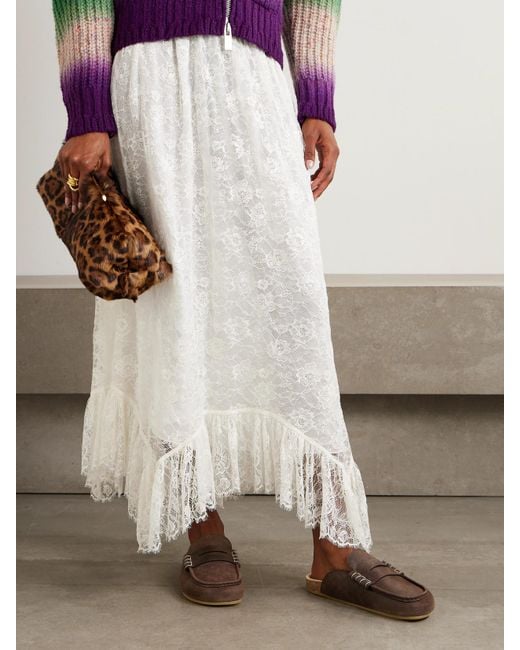 J.W. Anderson Brown Stitch Mules Aus Leder