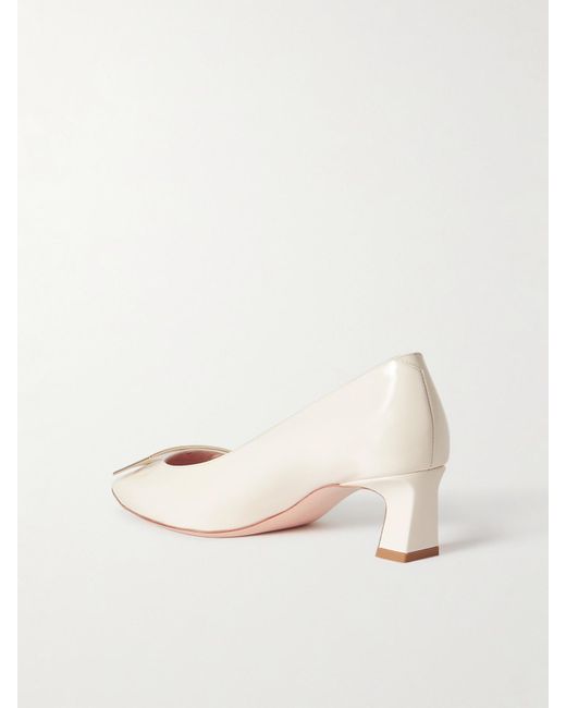 Roger Vivier Multicolor Decollete Trompette 45 Patent-Leather Pumps