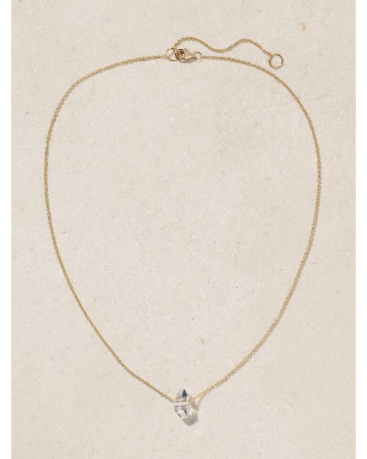 Melissa Joy Manning Natural 14-Karat Recycled Herkimer Diamond Necklace