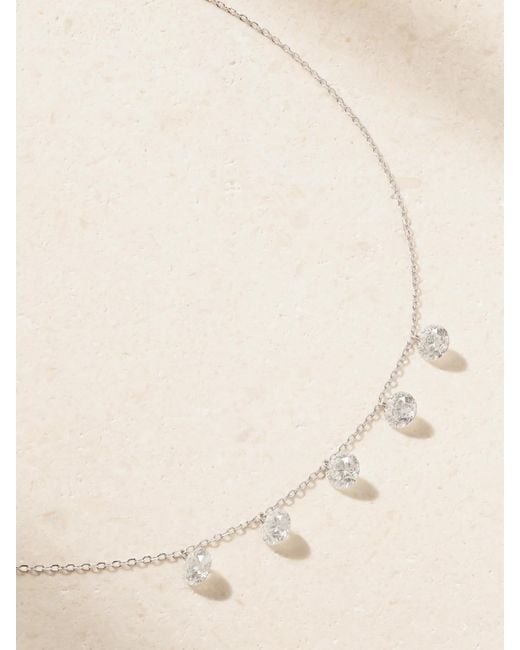 PERSÉE Natural Danaé Kette Aus 18 Karat Weißgold Mit Diamanten